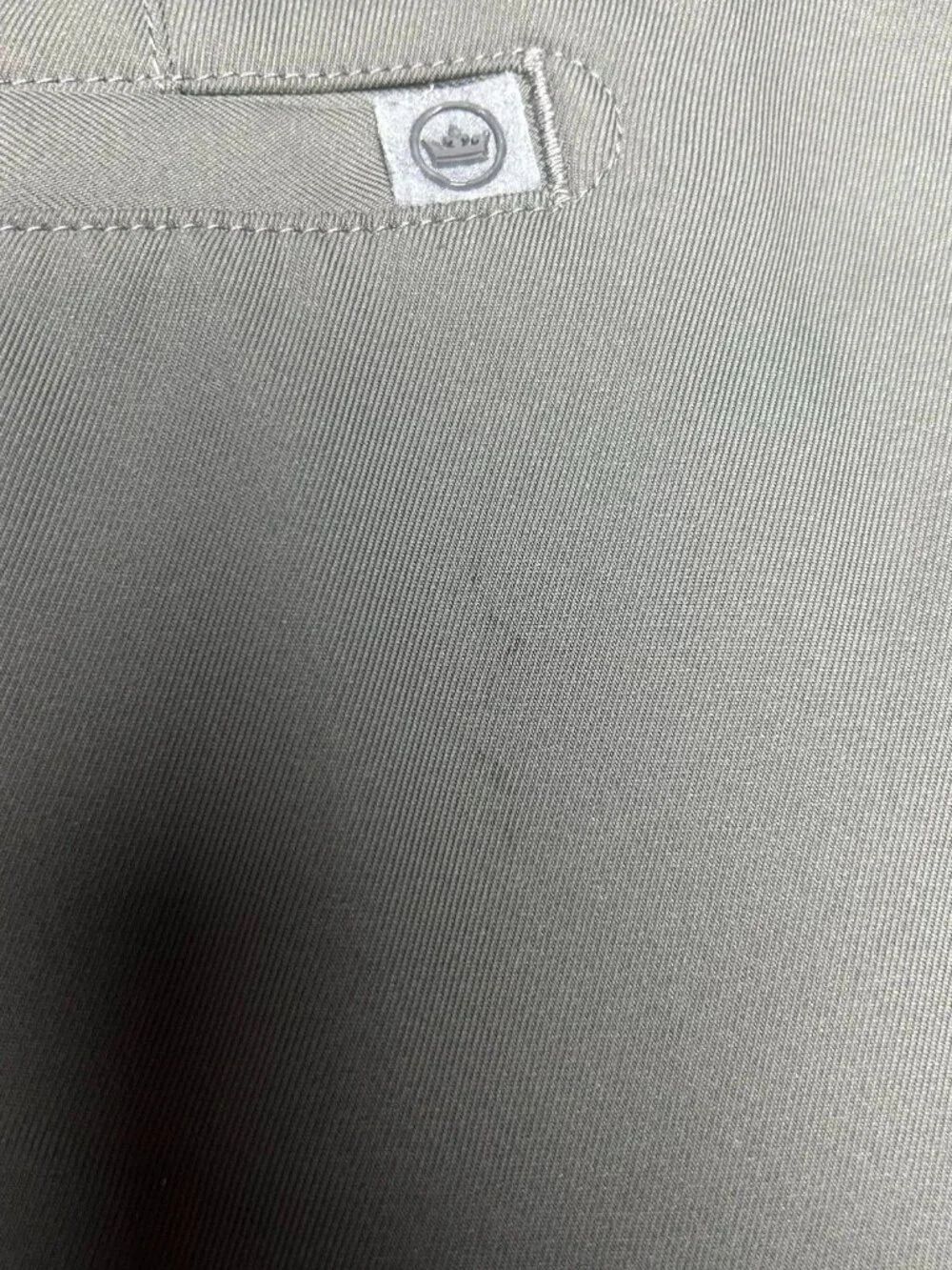 Peter Millar Performance Golf Shorts 38 Light Gray 100% Polyester